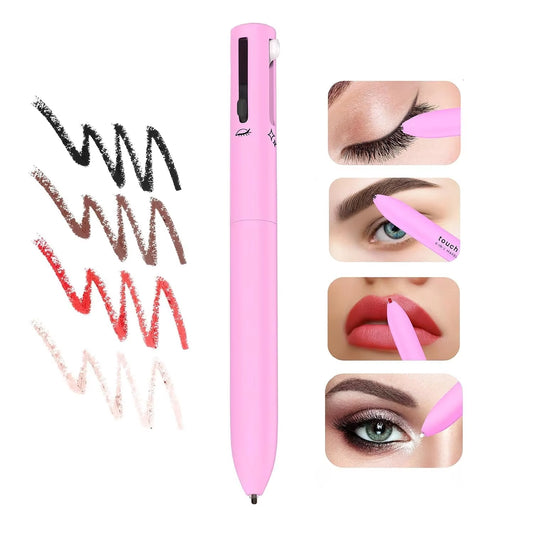 "4-in-1 Multi-Functional Cosmetic Pen: Eyeliner, Eyebrow, Lipliner 